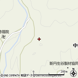 徳島県那賀郡那賀町中山まとば周辺の地図