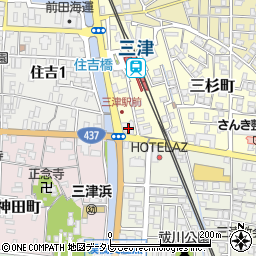 伊予銀行中島支店周辺の地図
