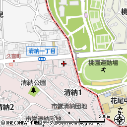 桃園公園周辺の地図