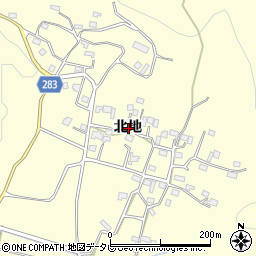 徳島県那賀郡那賀町和食郷北地周辺の地図