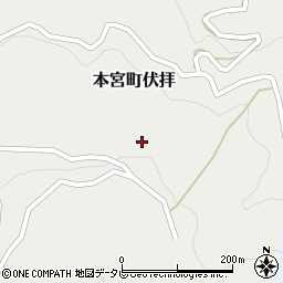 和歌山県田辺市本宮町伏拝777周辺の地図