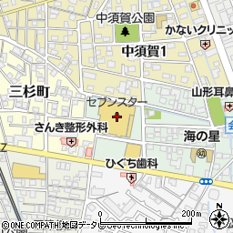 伊予銀行セブンスター三津店 ＡＴＭ周辺の地図