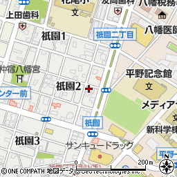 天ぷら　一力周辺の地図