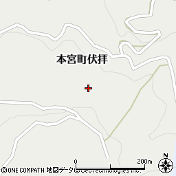 和歌山県田辺市本宮町伏拝770周辺の地図