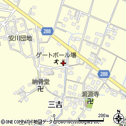 三吉区公民館周辺の地図