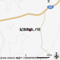 三重県熊野市紀和町矢ノ川周辺の地図