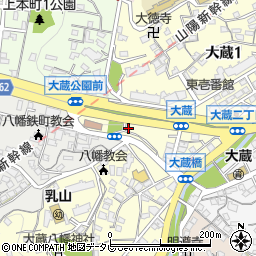 大蔵公園トイレ周辺の地図