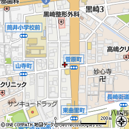 ローソン八幡筒井町店周辺の地図