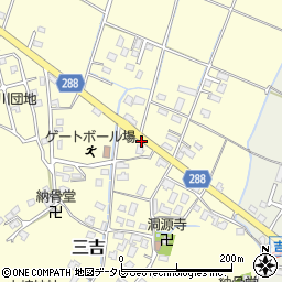 三吉周辺の地図