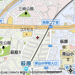 福岡県住宅供給公社萩原団地周辺の地図