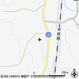 徳島県阿南市桑野町西谷周辺の地図