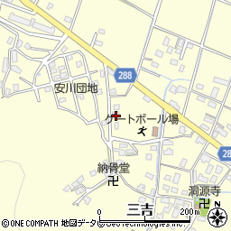 福岡県遠賀郡岡垣町三吉286-3周辺の地図