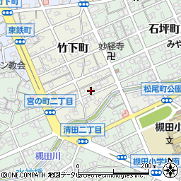 矢野青果店周辺の地図