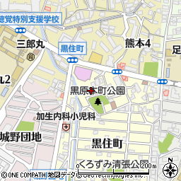 福岡県北九州市小倉北区黒住町1周辺の地図