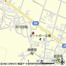 福岡県遠賀郡岡垣町三吉286周辺の地図