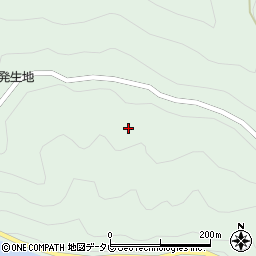 徳島県那賀郡那賀町沢谷岡田周辺の地図