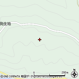 徳島県那賀町（那賀郡）沢谷（岡田）周辺の地図