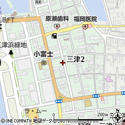 愛媛県松山市三津周辺の地図