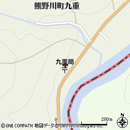 和歌山県新宮市熊野川町九重232周辺の地図