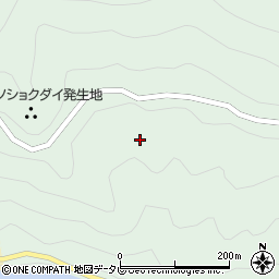 徳島県那賀郡那賀町沢谷亀井谷周辺の地図