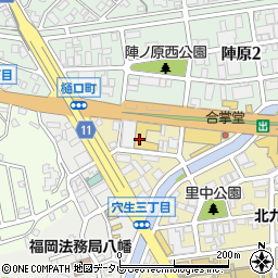 北九州日産モーター本店周辺の地図