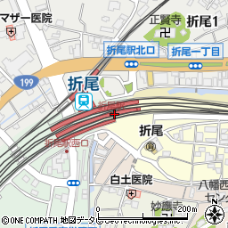 スターバックスコーヒー折尾駅店周辺の地図