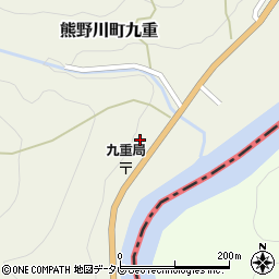 和歌山県新宮市熊野川町九重314周辺の地図