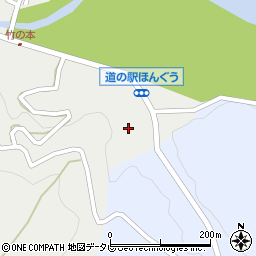 和歌山県田辺市本宮町伏拝829周辺の地図