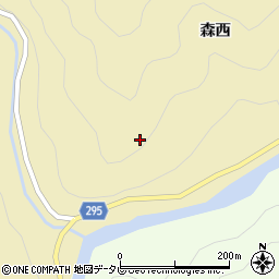 徳島県那賀町（那賀郡）小畠（東浦）周辺の地図