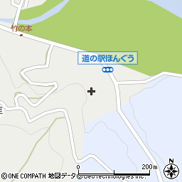 和歌山県田辺市本宮町伏拝833周辺の地図