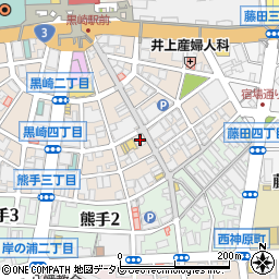 全席個室 魚太郎鶏次郎 黒崎店周辺の地図