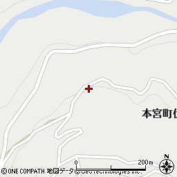 和歌山県田辺市本宮町伏拝652周辺の地図