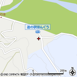 和歌山県田辺市本宮町伏拝820周辺の地図