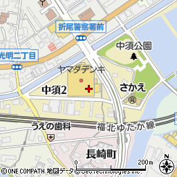 福岡県北九州市八幡西区中須周辺の地図