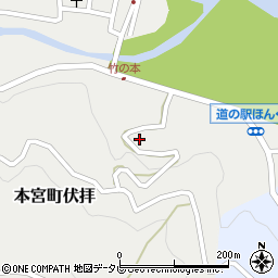 和歌山県田辺市本宮町伏拝853周辺の地図