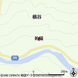 徳島県那賀郡那賀町横谷的場周辺の地図