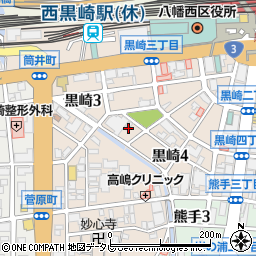 黒崎 創作居酒屋×個室 うわさの黒鉄周辺の地図