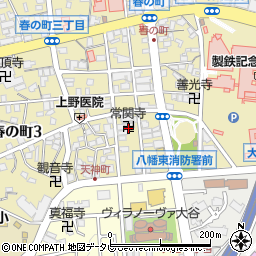 常関寺周辺の地図
