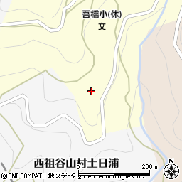 徳島県三好市西祖谷山村下吾橋333周辺の地図
