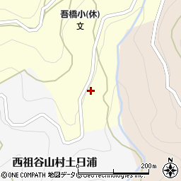徳島県三好市西祖谷山村下吾橋324周辺の地図