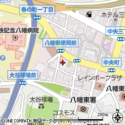 ひよ子本舗吉野堂八幡中央町店周辺の地図