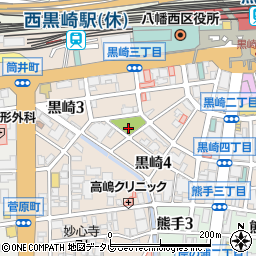 蛎原公園トイレ周辺の地図