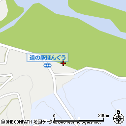 道の駅　奥熊野古道ほんぐう周辺の地図