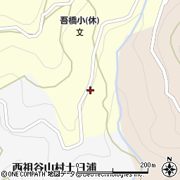 徳島県三好市西祖谷山村下吾橋316周辺の地図