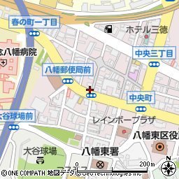 鳥王 中央町本店周辺の地図