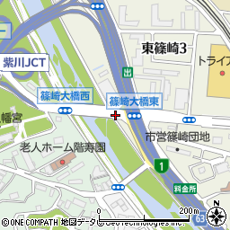 篠崎大橋東周辺の地図