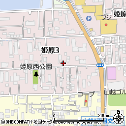 愛媛県松山市姫原3丁目7-15周辺の地図