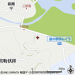 和歌山県田辺市本宮町伏拝937周辺の地図