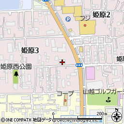 愛媛県松山市姫原3丁目7-7周辺の地図