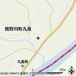 和歌山県新宮市熊野川町九重423周辺の地図